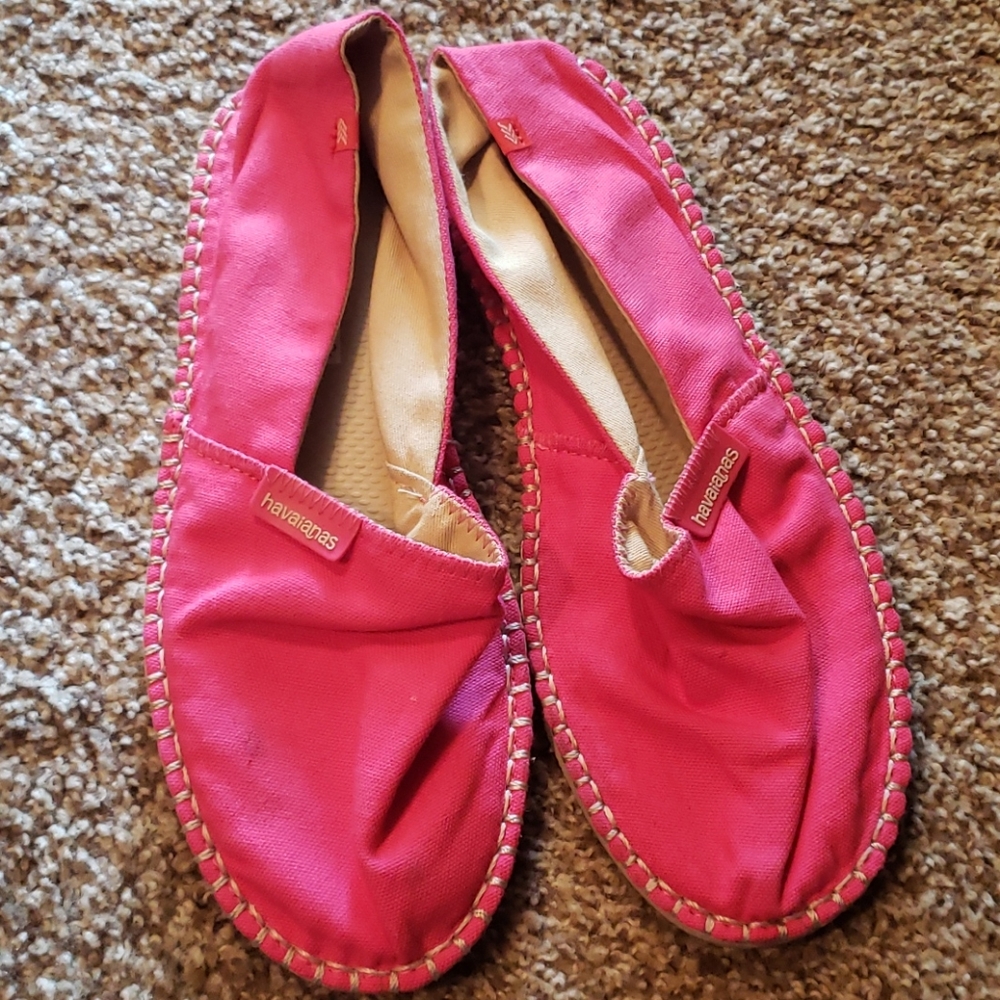 Pink Havaianas sz 8